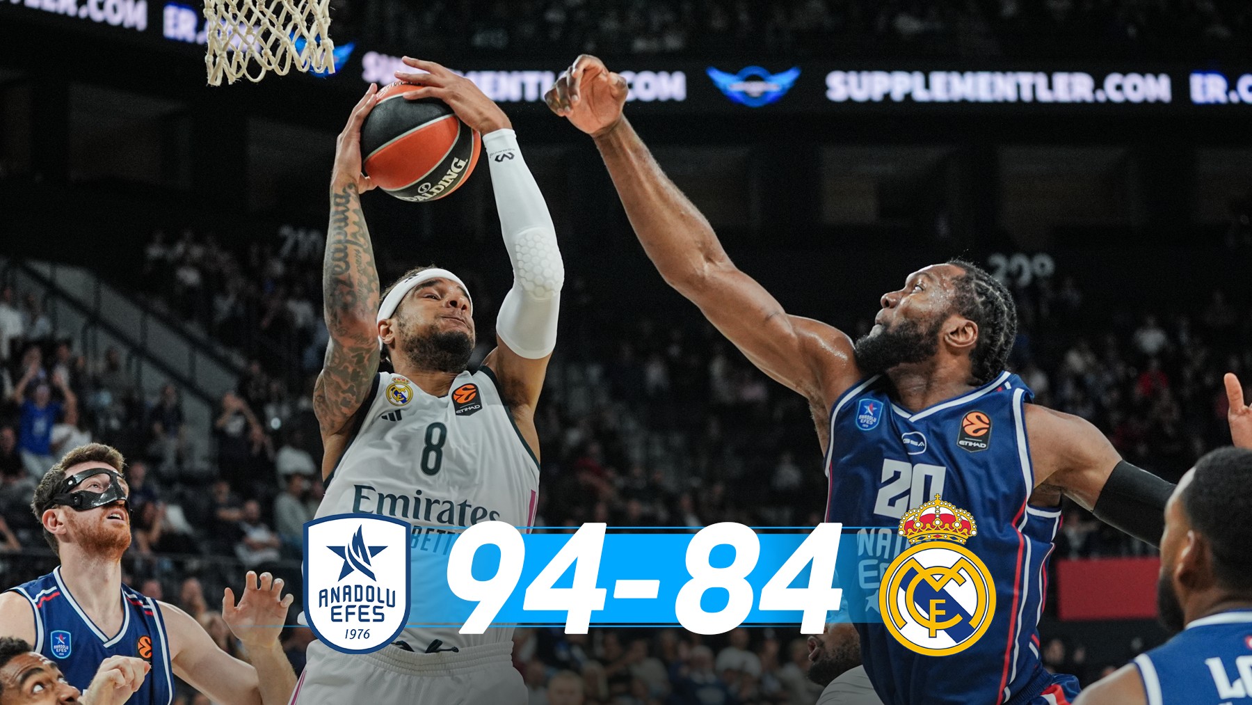 El Efes de Laso hace sonar la primera alarma en el Real Madrid de Pedro Martínez