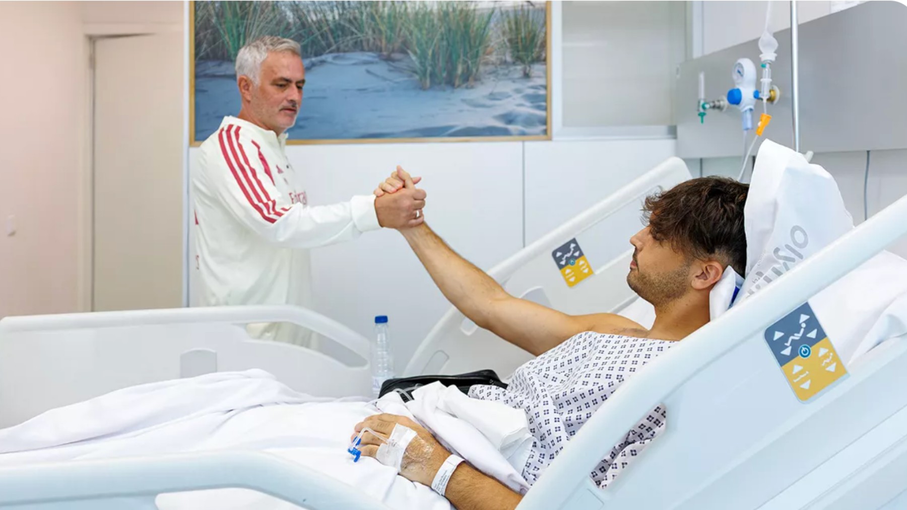 José Mourinho y Raúl Asencio