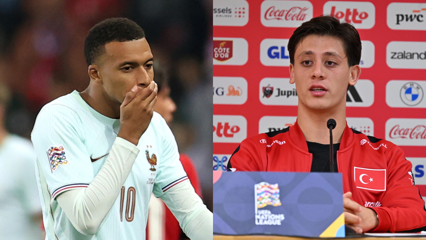 Kylian Mbappé y Arda Güler