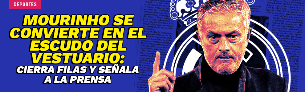 Mourinho se convierte en el escudo del vestuario: cierra filas y señala a la prensa