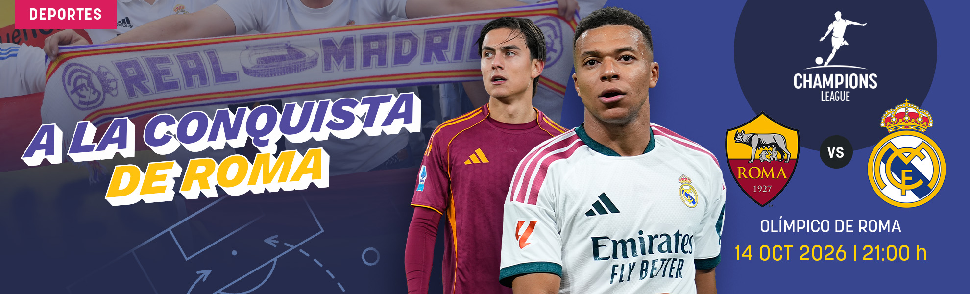 Roma - Real Madrid: a la conquista de Roma