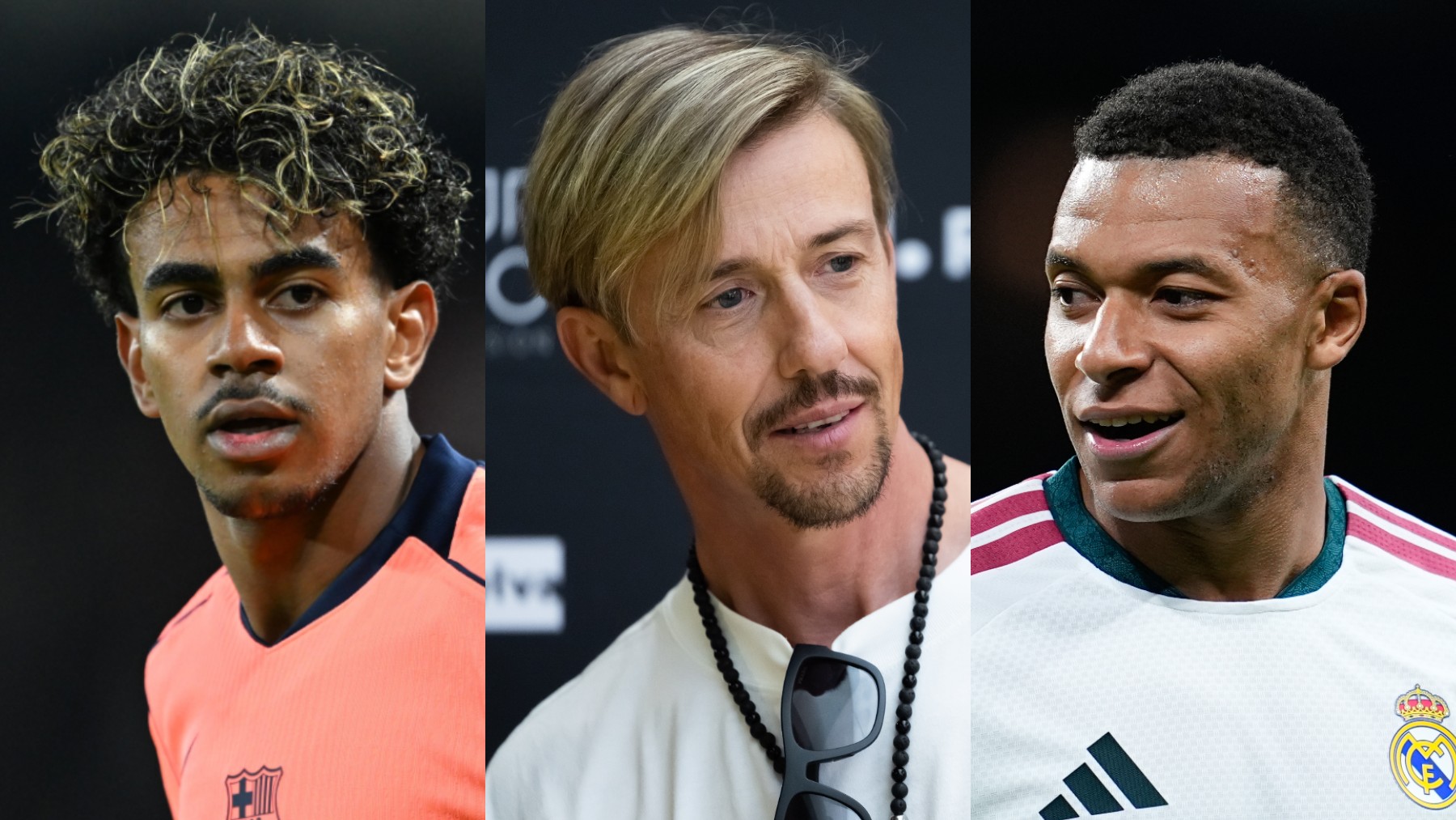 Lamine Yamal, Guti y Kylian Mbappé