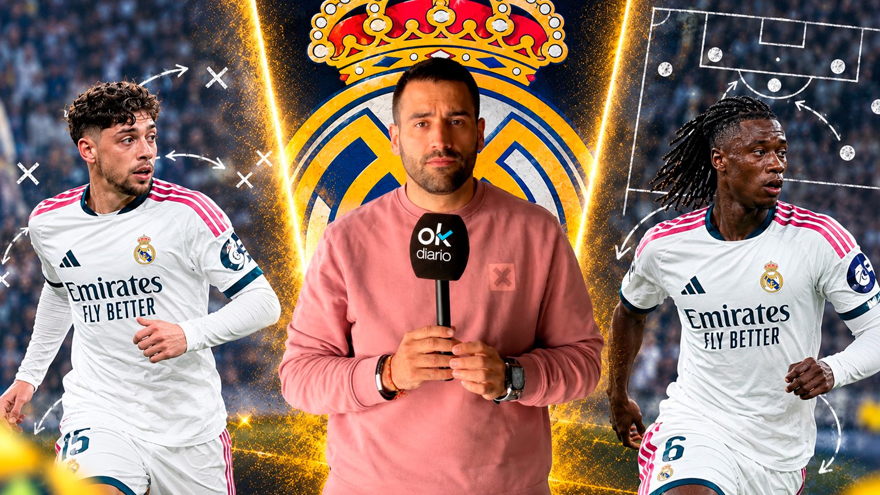 Alineación del Real Madrid contra el Barcelona: Valverde apunta al lateral, Güler es fijo y Camavinga la sorpresa
