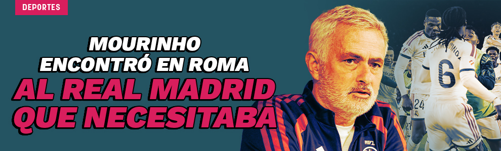 Mourinho encontró en Roma al Real Madrid que necesitaba