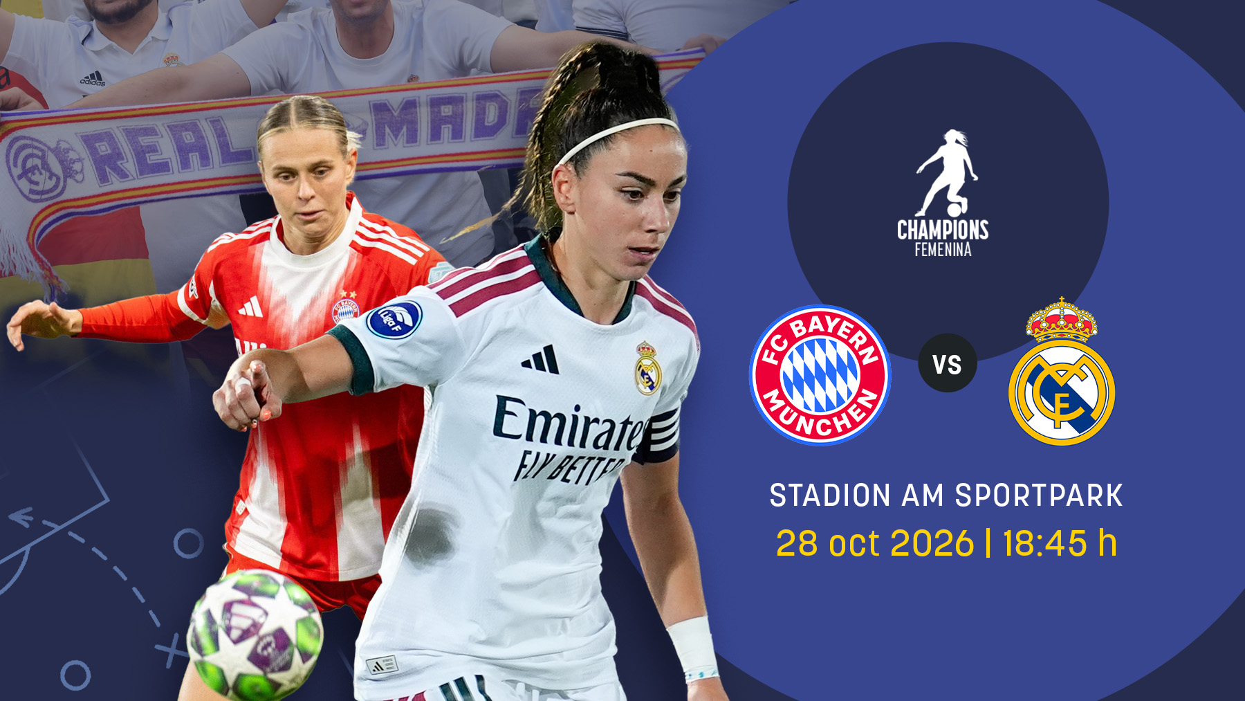 Bayern, REal Madrid, Champions femenina