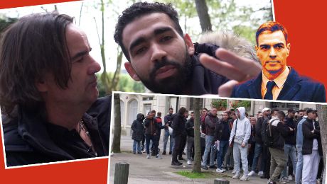 OKDIARIO en las colas de marroqu&iacute;es ilegales que quieren regularizarse: &laquo;&iexcl;Viva Pedro S&aacute;nchez y ahora a votarle!&raquo;