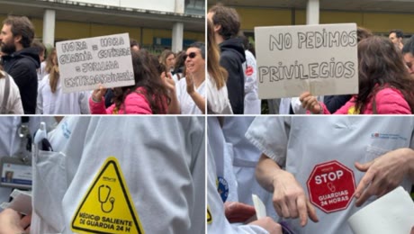 &laquo;&Eacute;sta tambi&eacute;n es tu lucha&raquo;: el mensaje de los m&eacute;dicos en huelga a los pacientes en el hospital Infanta Leonor