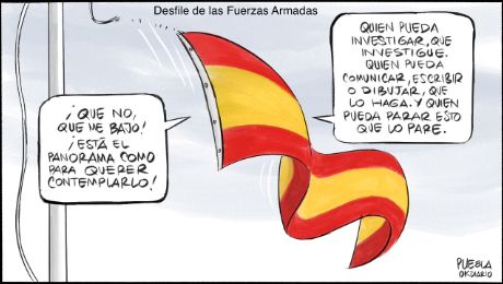La bandera no cae, se baja