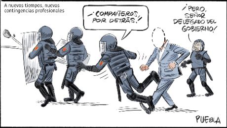 Delegados del Gobierno contra la Polic&iacute;a
