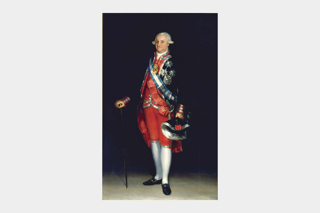 Retrato de Carlos IV en uniforme de coronel de las Reales Guardias de Corps. Francisco de Goya. @ Patrimonio Nacional