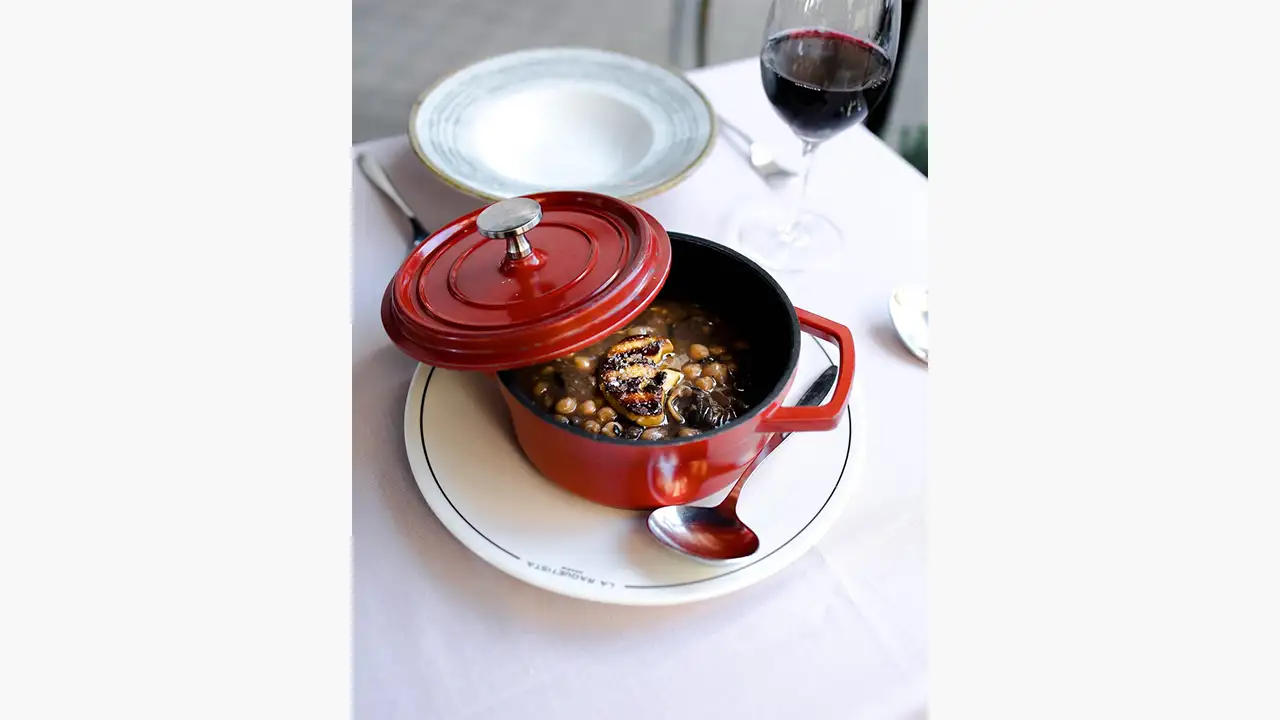 Garbanzos con foie. @ RRSS La Raquetista