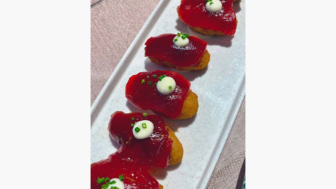 Croqueta de atún rojo de Barbate. @ RRSS Casa Delapio