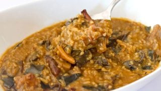 Arroz meloso con setas
