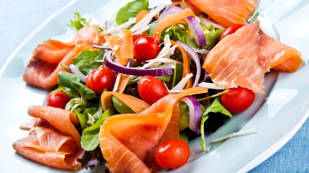 Receta de Ensalada templada de ahumados