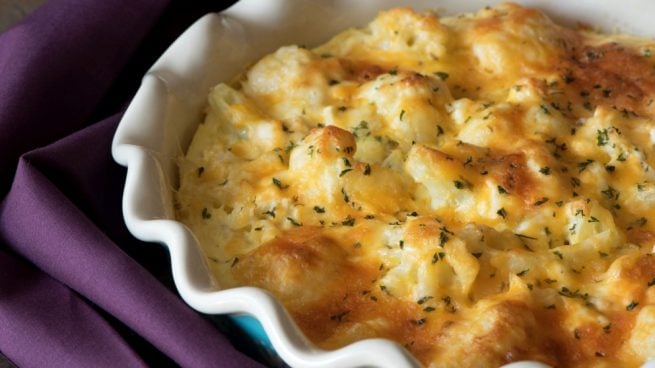 coliflor al horno con bechamel