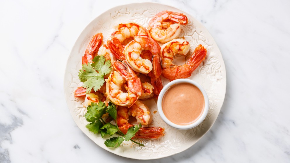 Receta de Langostinos en salsa rosa fáciles Receta de Langostinos en salsa rosa fáciles