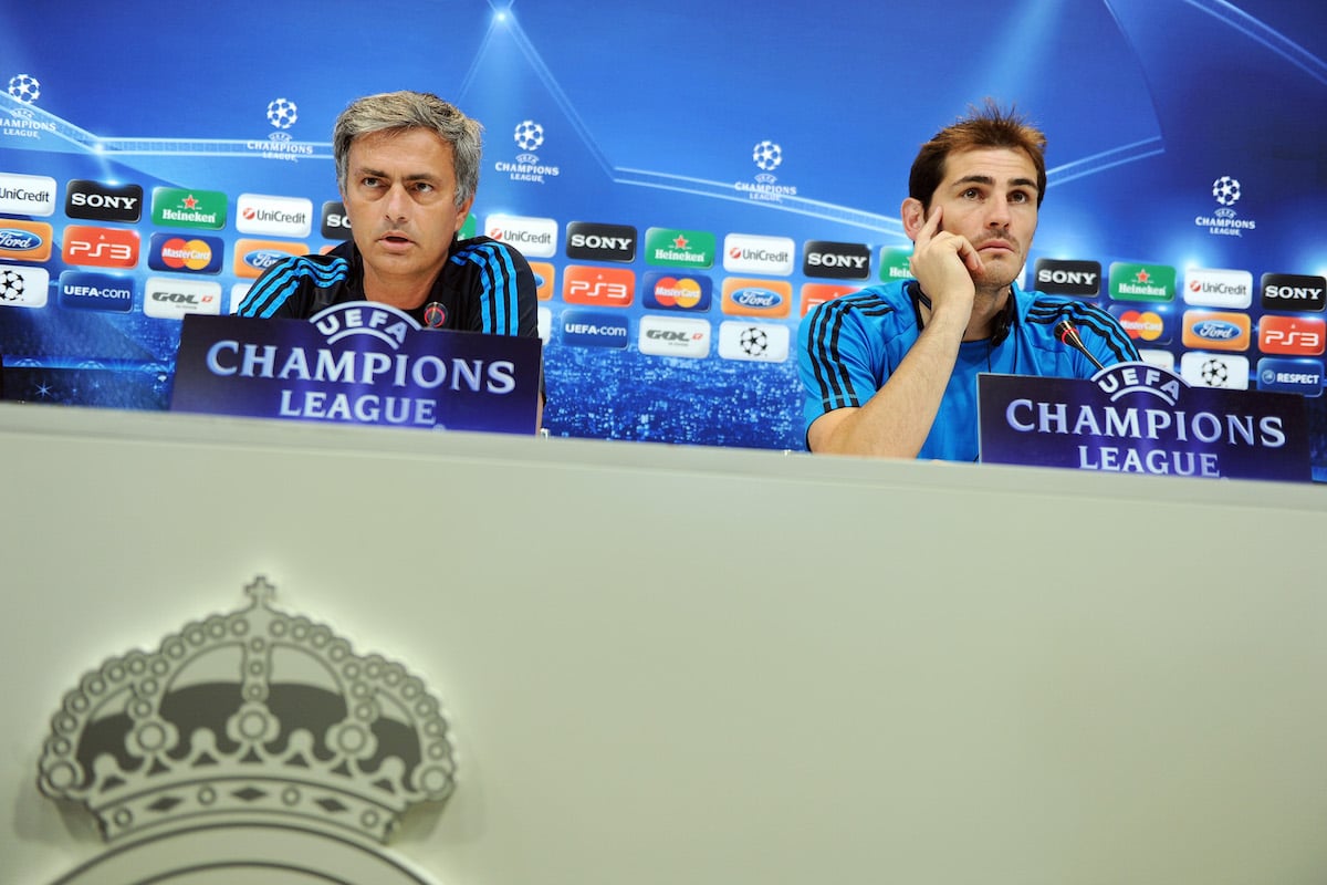 José Mourinho e Iker Casillas en la época que coincidieron en el Real Madrid. (Foto: Getty))