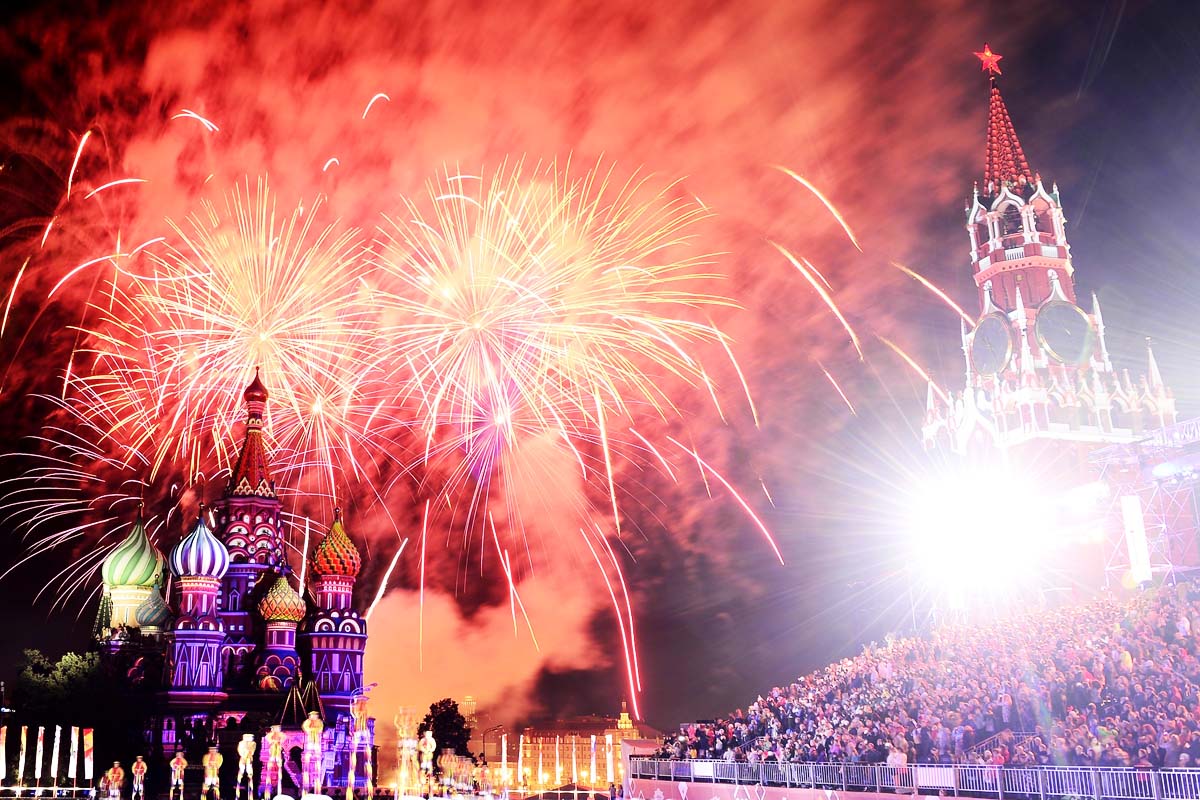 La Plaza Roja de Moscú ha acogido esta semana un festival de bandas militares (Foto: Getty)