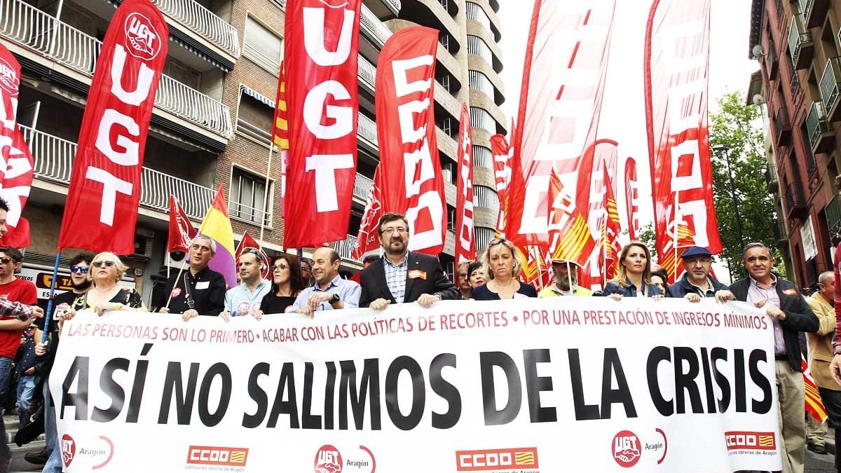 Manifestación de UGT y CC.OO.