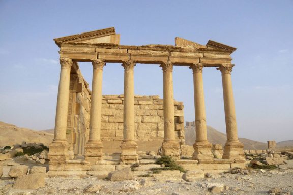 Imagen de 2010 del templo funerario de Palmira, Siria