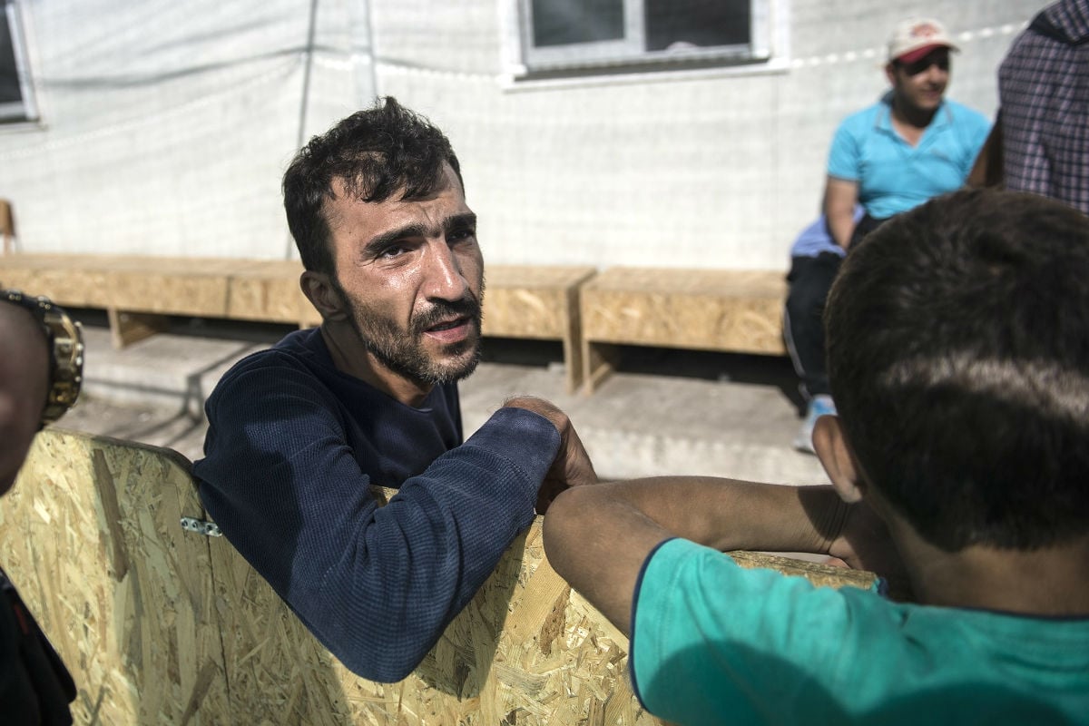 Un refugiado sirio a su llegada hace días a la isla griega de Lesbos.  (Foto: Getty)