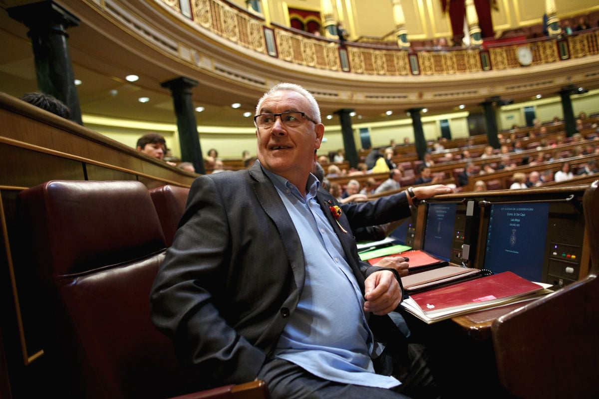 Cayo Lara en el Congreso de los Diputados. (Foto: Getty)