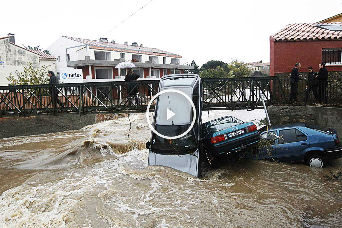 Las lluvias han anegado gran parte de la riviera francesa (Foto: AFP)