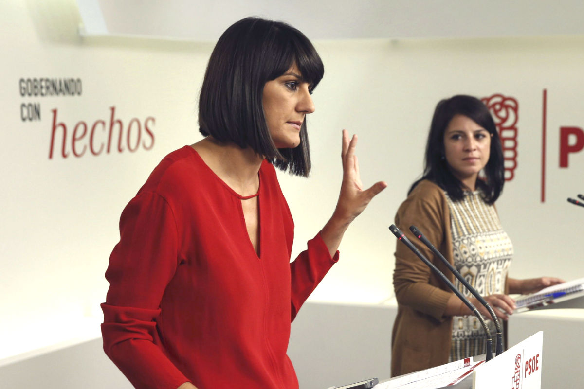 María González Veracruz y Adriana Lastra presentan la campaña: Gobernando con hechos. (Fotos: EFE)