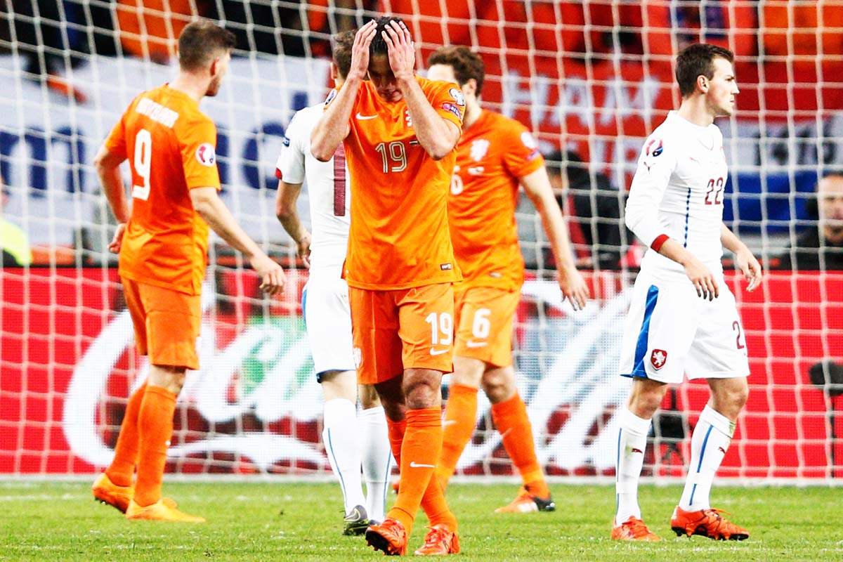 La selección de Holanda culminó su debacle cayendo en casa con la República Checa (Foto: Getty)
