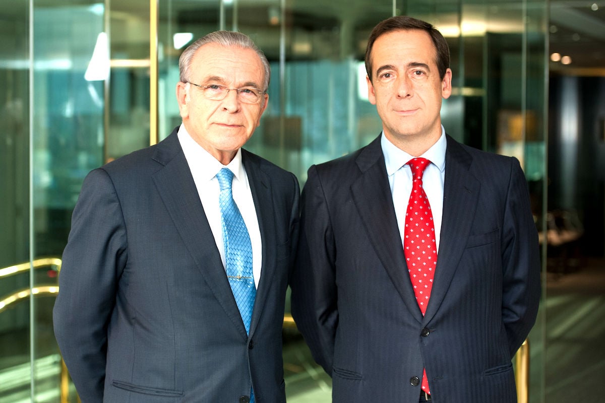 El presidente de Caixabank, Isidre Fainé, y el consejero delegado, Gonzalo Gortázar.