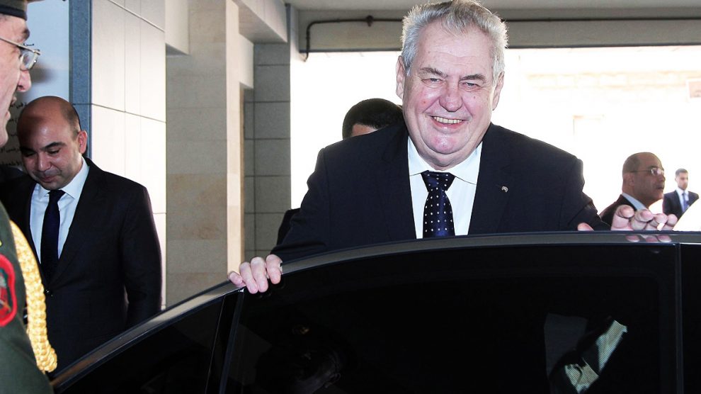 Milos Zeman, presidente de la República Checa (Foto: Getty)