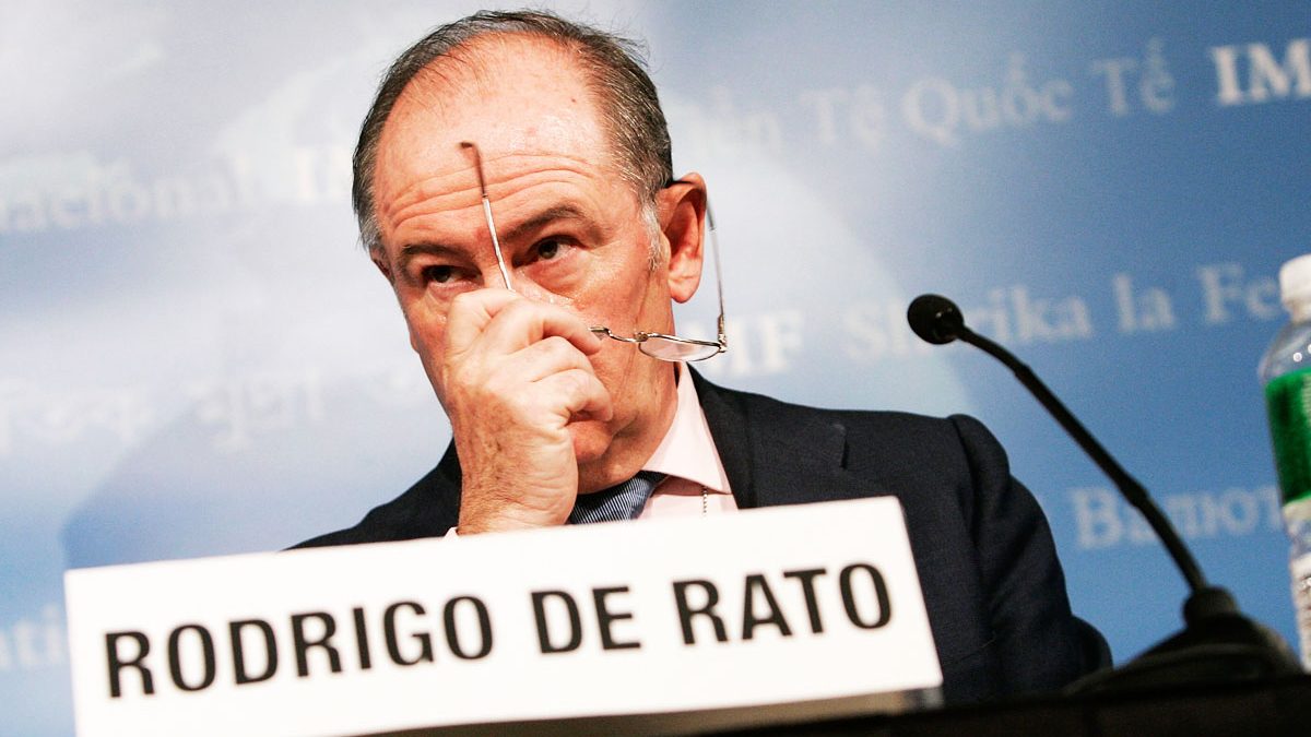 Rodrigo Rato en una reunión del Fondo Monetario Internacional. (Foto: Getty)