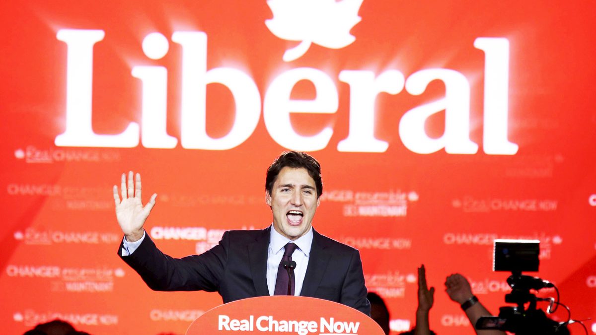 El liberal Justin Trudeau dio su discurso de la victoria en Quebec (Foto: Reuters)