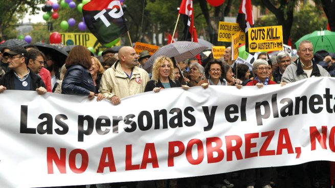 Pobreza, manifestación, Madrid