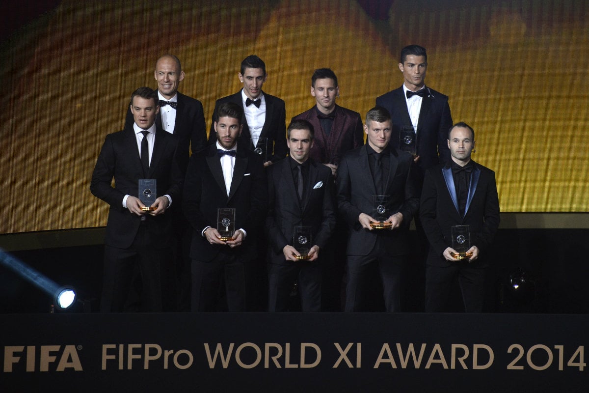 El 11 del año nombrado por la FIFA en 2014 (Foto: AFP)