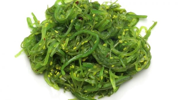 Vieira con wakame y aceite picante