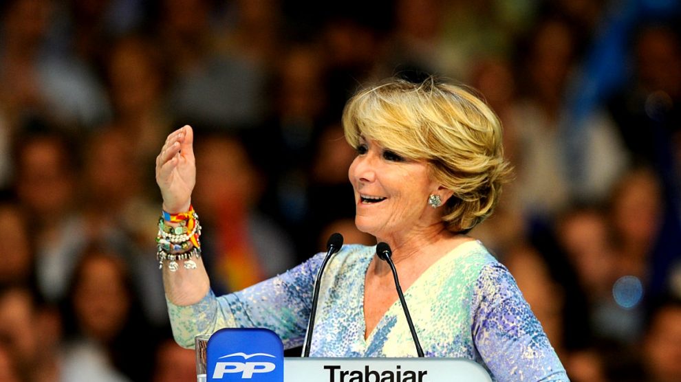 Esperanza Aguirre en un acto del PP (Foto:Gettyimages)