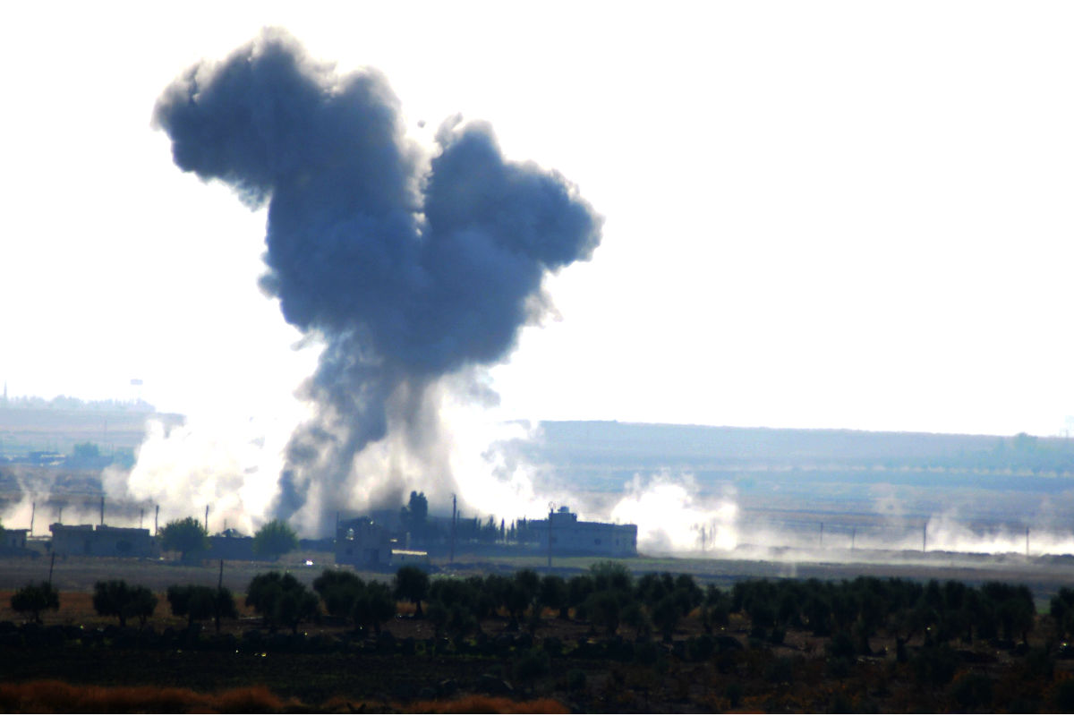 Imagen de un reciente bombardeo en Siria (Foto: Getty)