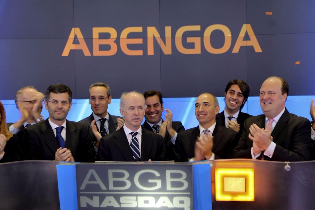 Acto de inicio de cotización de Abengoa en Wall Street. (Foto: EFE)