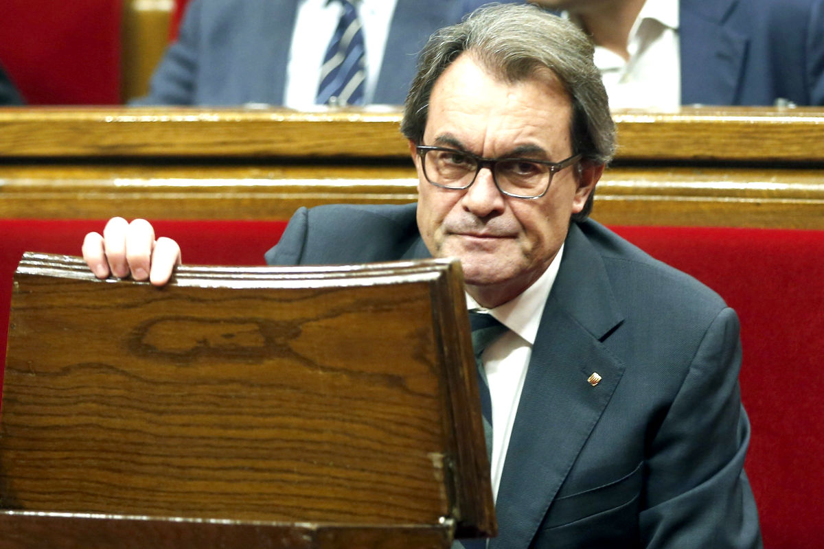 Artur Mas en el Parlament (FOTO:EFE)