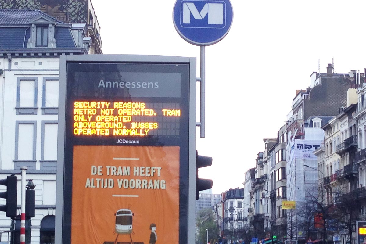 Imagen de archivo del metro de Bruselas