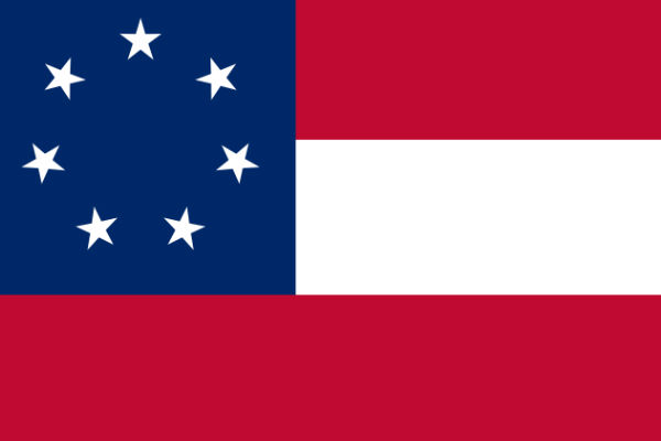 La bandera confederada de 1861
