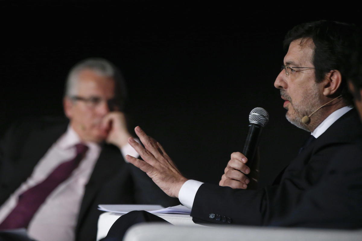 El juez de la Audiencia Nacional Fernando Andreu, en 2014 en un acto organizado por Baltasar Garzón