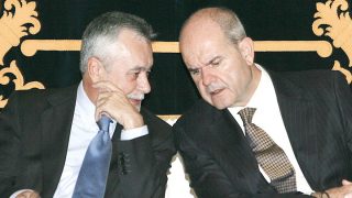 José Antonio Griñán y Manuel Chaves. (Foto: EFE)