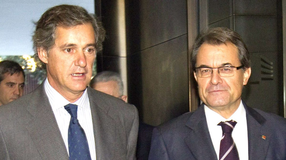 El presidente de Acciona, José Manuel Entrecanales, con el ex presidente de la Generalitat, Artur Mas. (Foto: EFE)