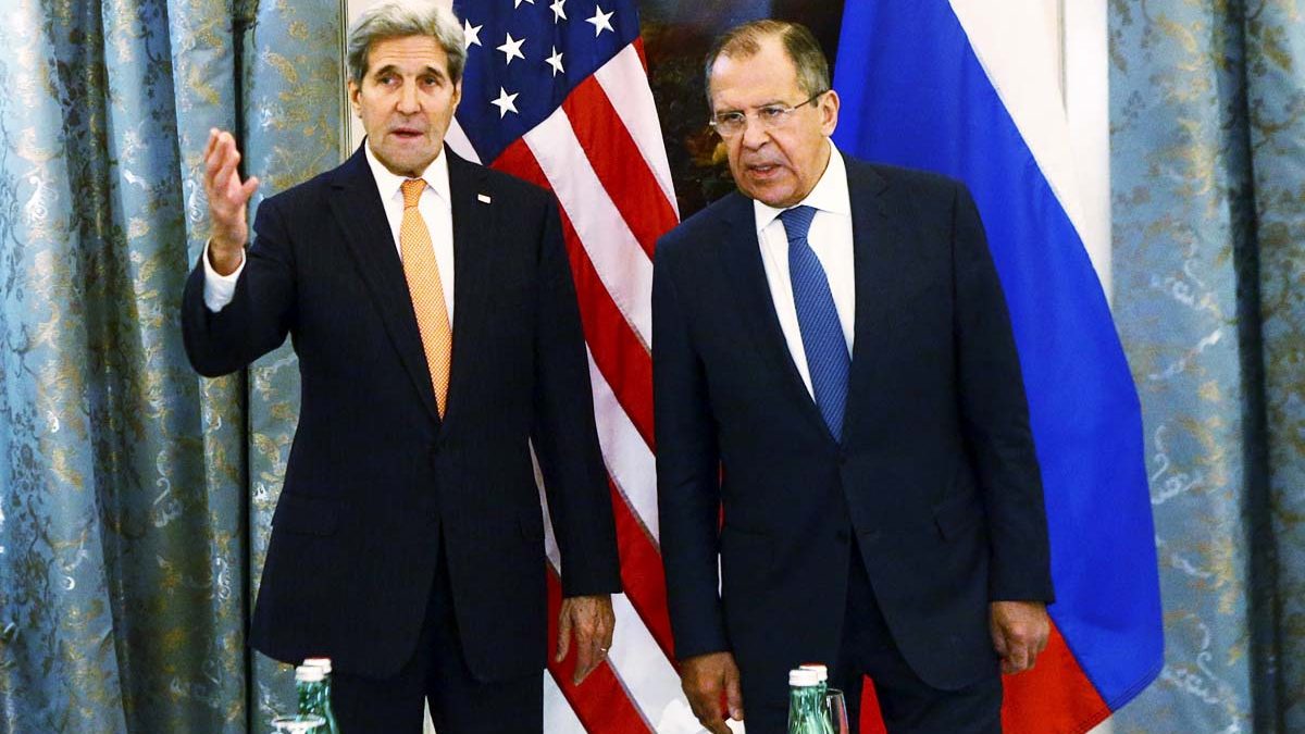 John Kerry y Sergei Lavrov, durante las conversaciones sobre Siria. (Foto: Reuters)