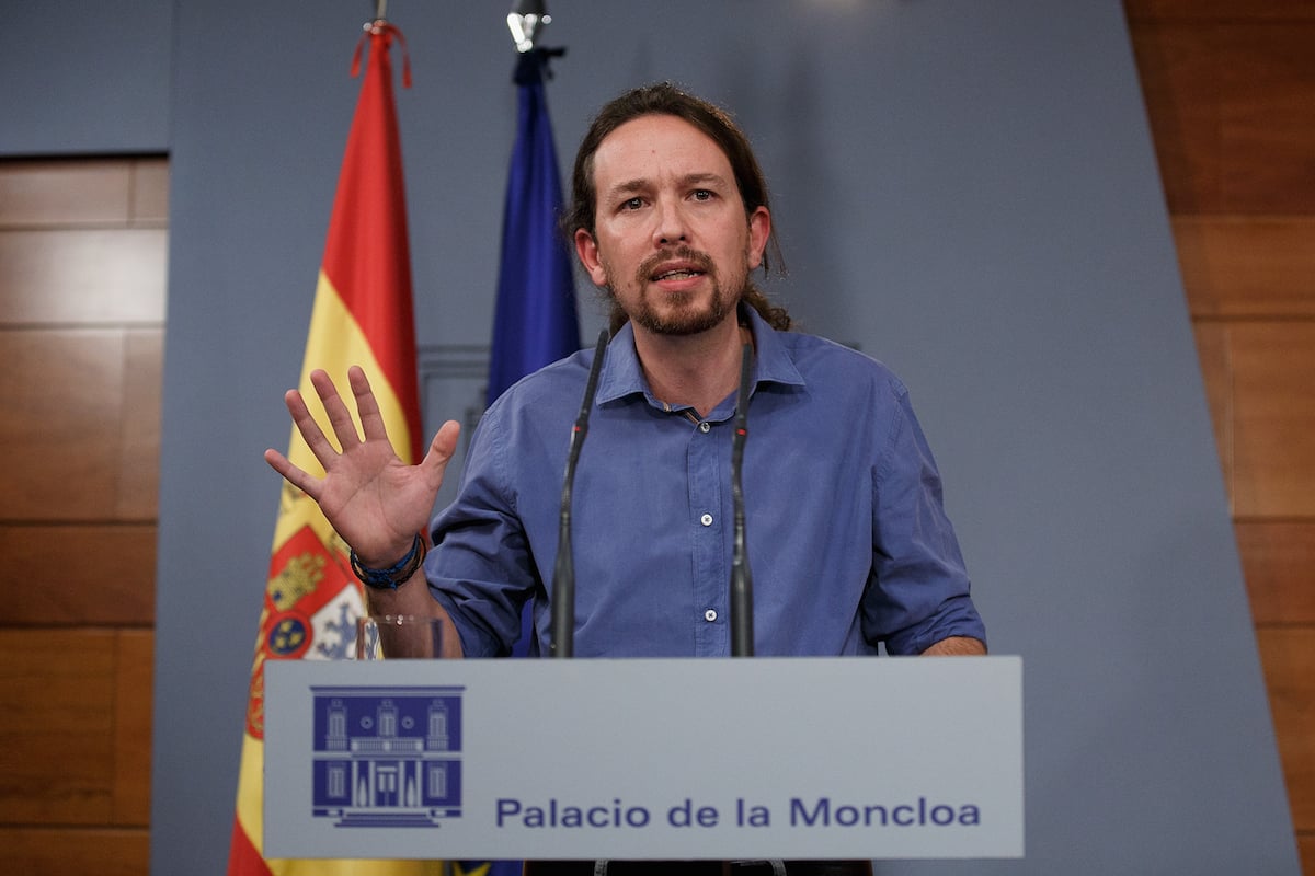 Pablo Iglesias el viernes en La Moncloa, tras reunirse con el presidente Mariano Rajoy (Foto: Getty)