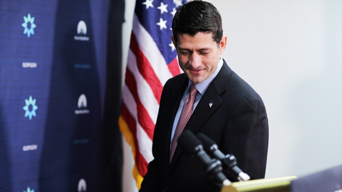 Paul Ryan, portavoz de la Cámara de Representantes en los Estados Unidos. (Foto: Getty)