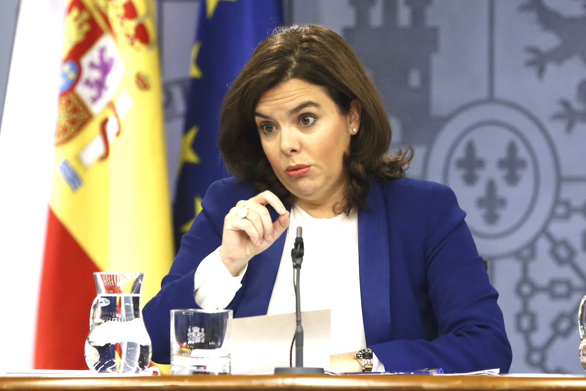 La vicepresidenta del Gobierno, Soraya Saenz de Santamaría. (Foto: EFE)