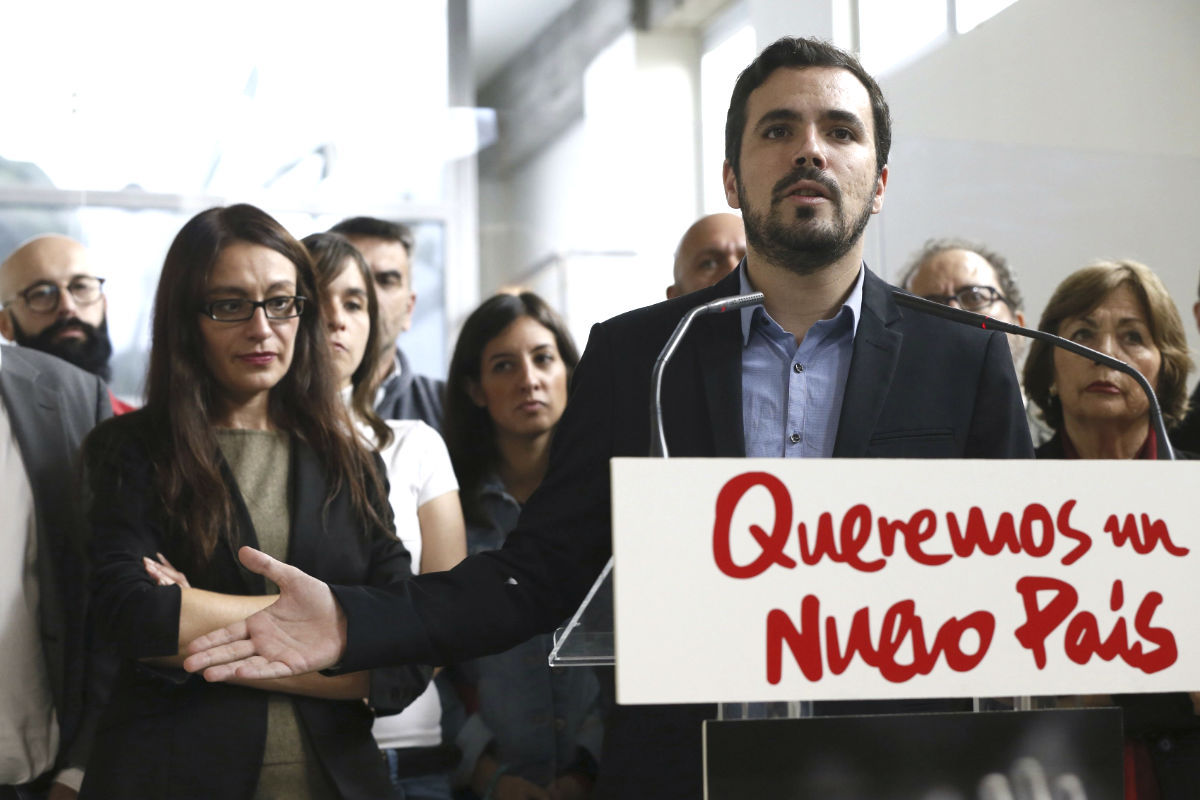 El candidato a la presidencia del Gobierno de Izquierda Unida, Alberto Garzón (Foto: Efe)